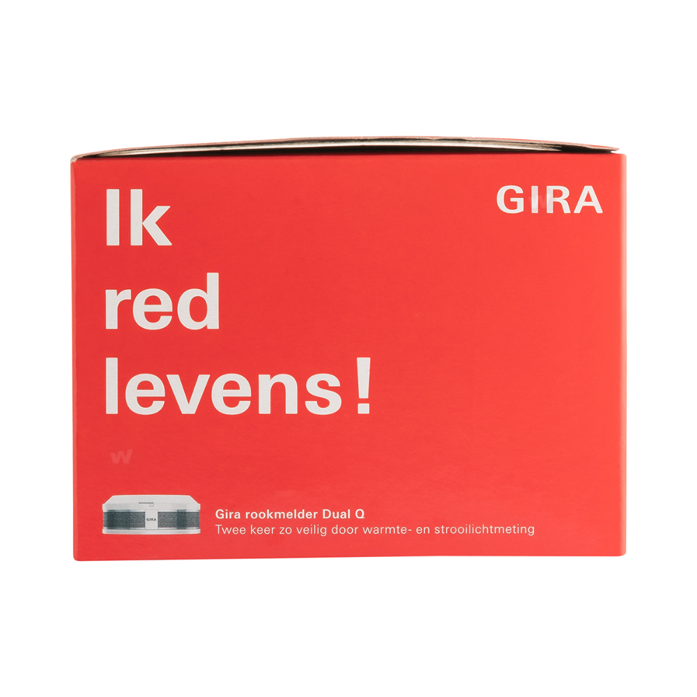 Dual Q Gira 233602 rookmelder 10 jaar lithium accu