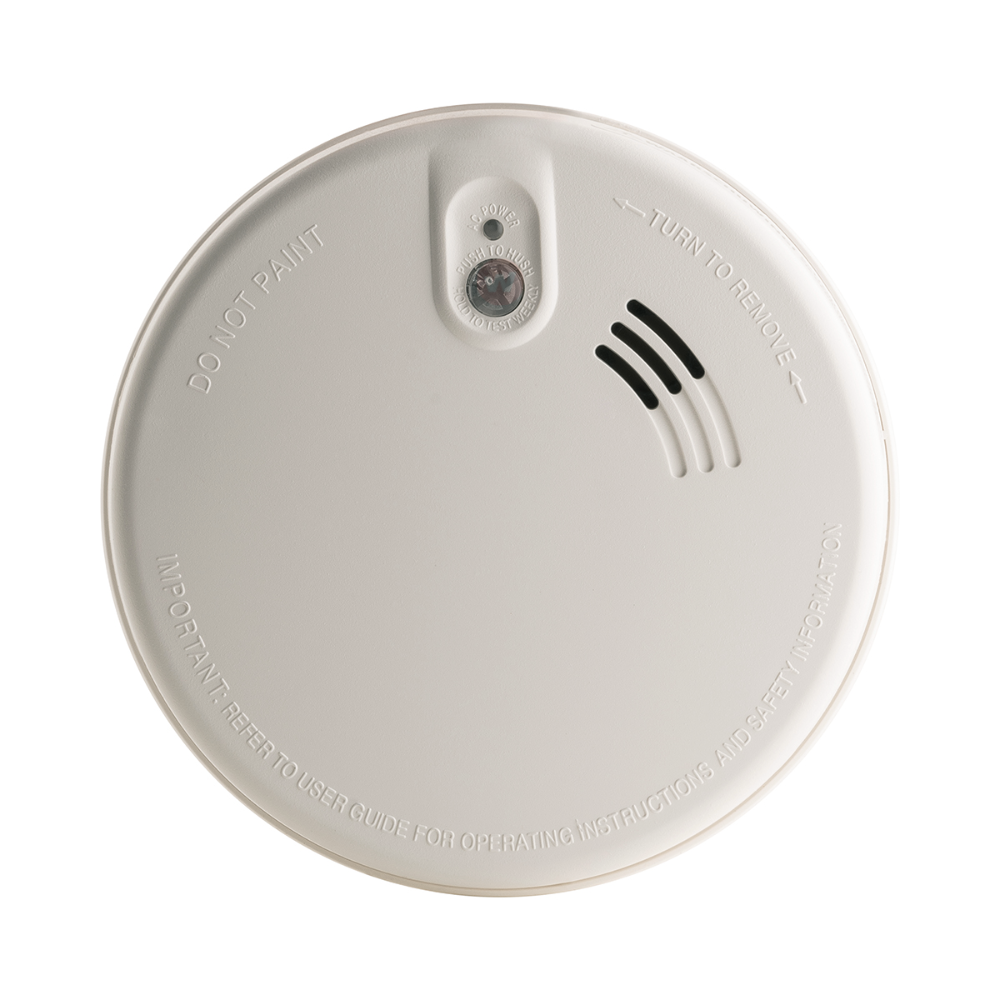 Firex KF20R rookmelder 230 volt met vaste lithium back-up batterij 10 jaar optische rookmelder bedraad koppelbaar voldoet aan de NEN-2555