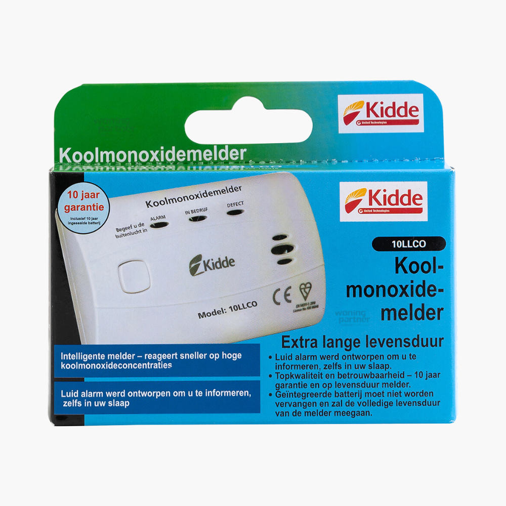kidde 10llCO koolmonoxidemelder met 10-jaars batterij - Afbeelding 4