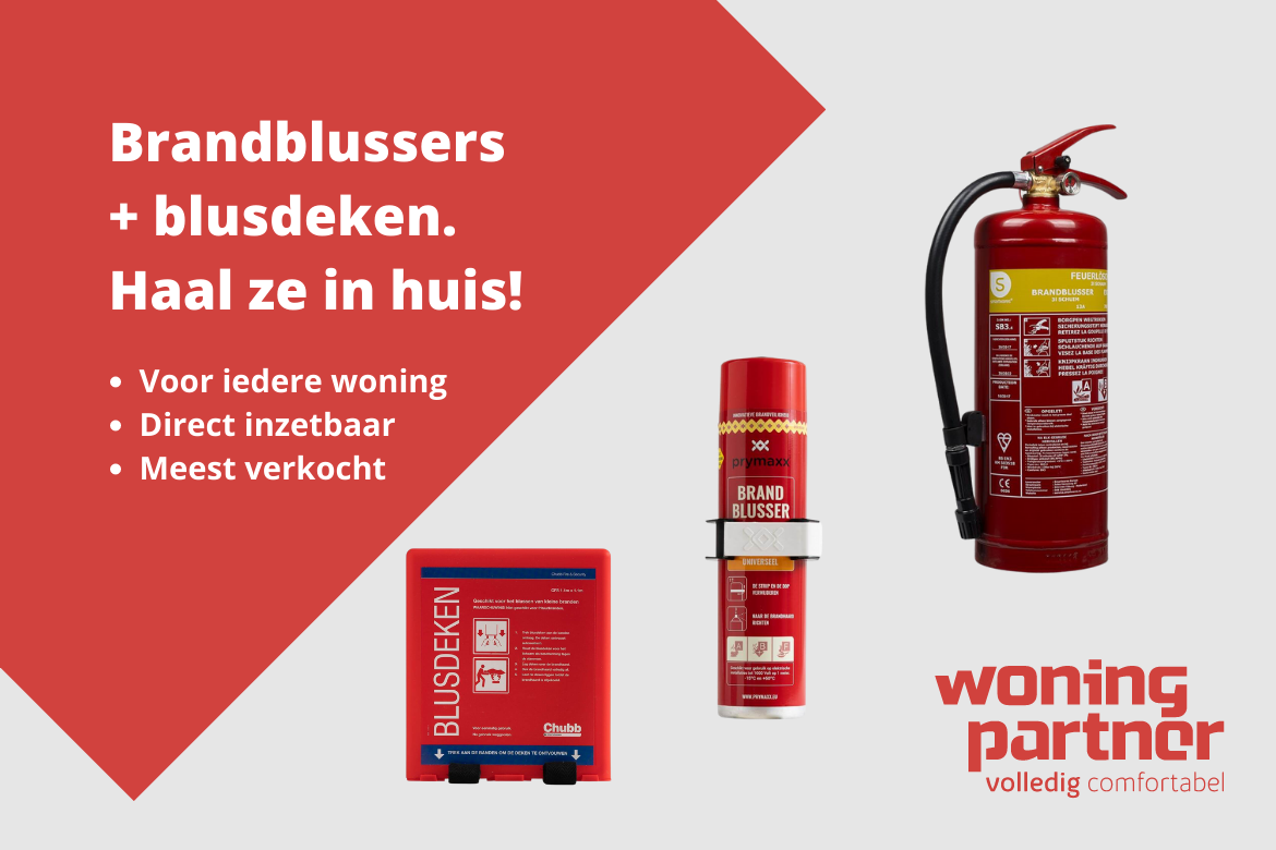 Brandblussers en blusdekens voor in huis