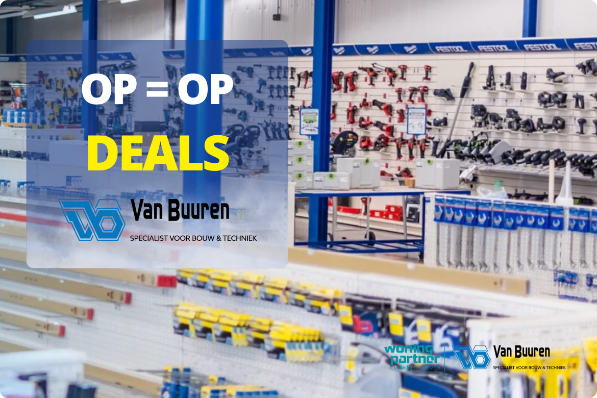 Actiepagina met unieke aanbiedingen bij Van Buuren