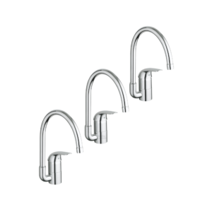 Grohe Euroeco keukenmengkraan, chroom, voorsprong uitloop 223mm Art van 3 stuks