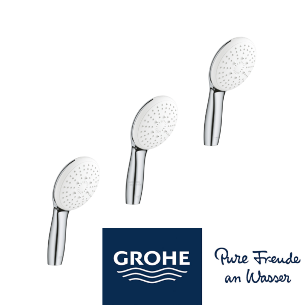 Grohe Tempesta 110 handdouche 3 straalsoorten meest standaard douchekop 110mm | Chrome 3 pack Grohe Tempesta 110 handdouche 3 straalsoorten meest standaard douchekop 110mm | Chrome 3 pack