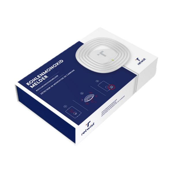 Retwist 587.1/F koolmonoxidemelder 230 volt verpakking.
