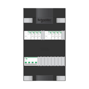 Schneider-Electric-Groepenkast - 3-fase - 6 Groepen (3+3) - 2 Aardlek (ALS) - AdvancedResi9
