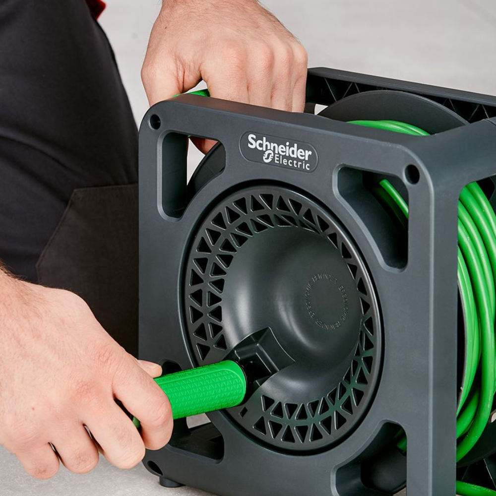 Schneider Thorsman HO5VVF 15 meter kabelhaspel  - 3G1.5 - IP44 - Schuko - Afbeelding 3