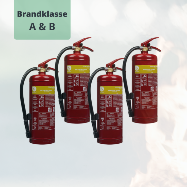 Schuimblusser 3 liter A-B branden Fex15230 Smartwares 4 stuks