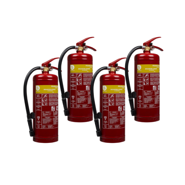 Schuimblusser 3 liter A-B branden Fex15230 Smartwares 4 stuks