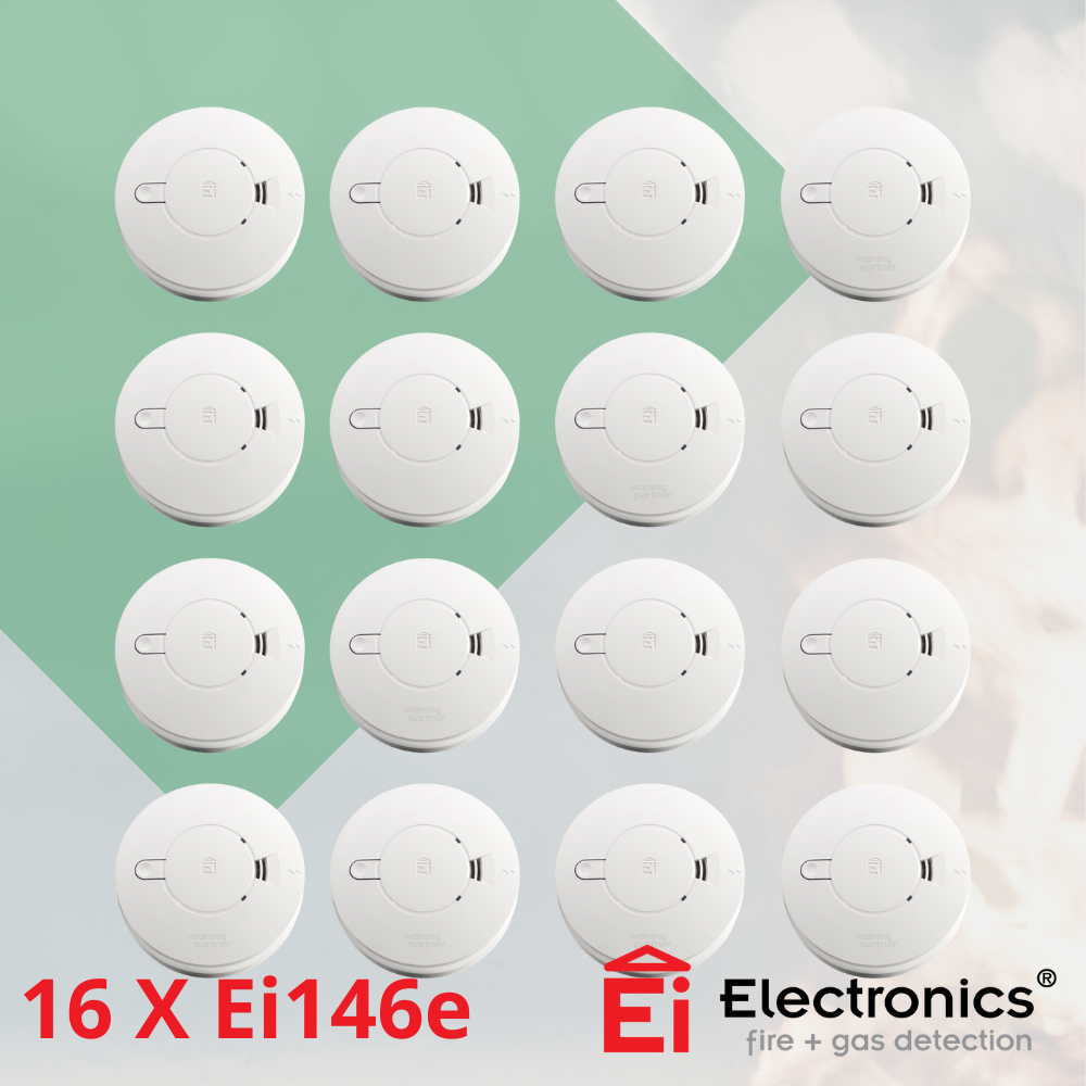 Groot inkoop rookmelders ei146e netvoeding 230volt koppelbaar