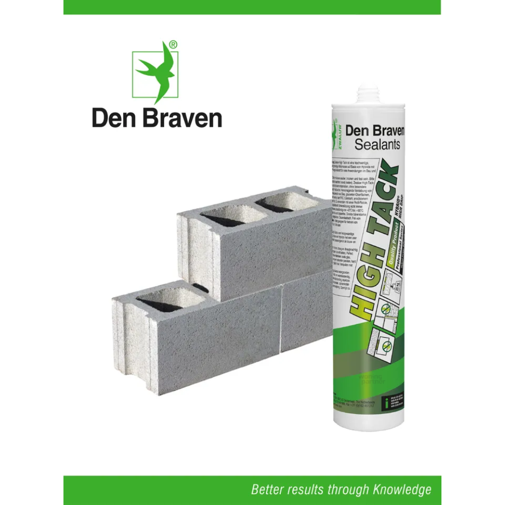 HIGH TACK Zwaluw - Den Braven kit wit 290ml | 12-pack - Afbeelding 2