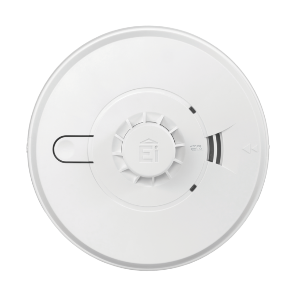 Ei Electronics Ei144e hittemelder 230 volt met back-up batterij bedraad koppelbaar thermische brandmelder voor keuken en garage
