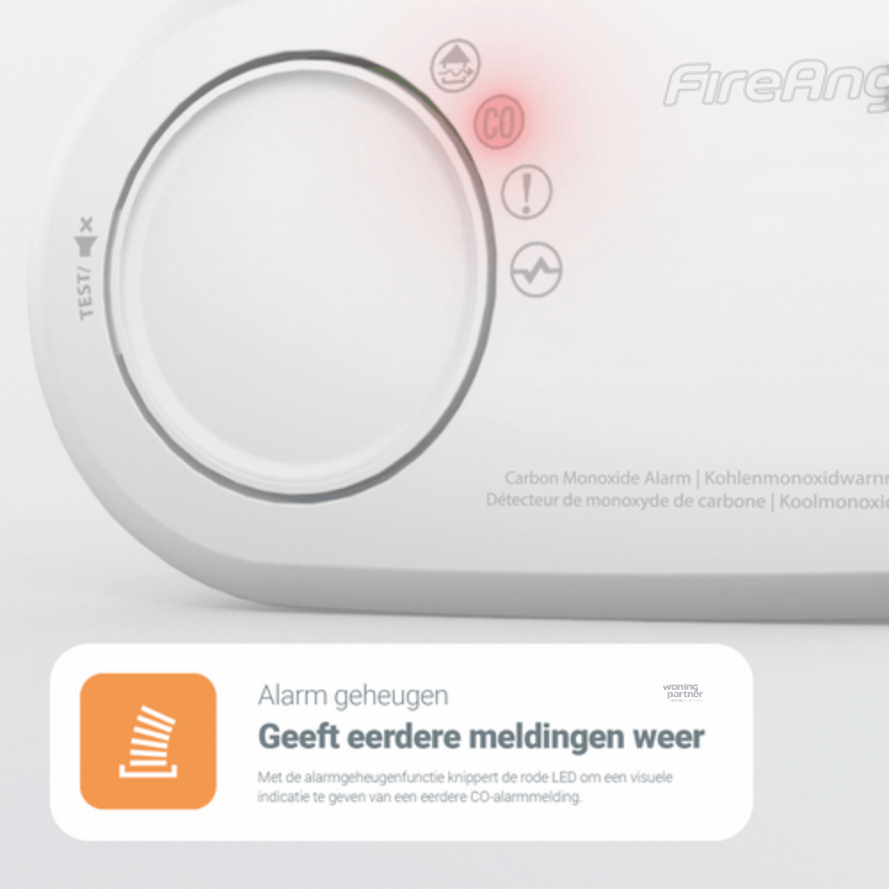 FireAngel FA3820-EUX koolmonoxidemelder 10 jaar met diagnose via kabel - Afbeelding 11