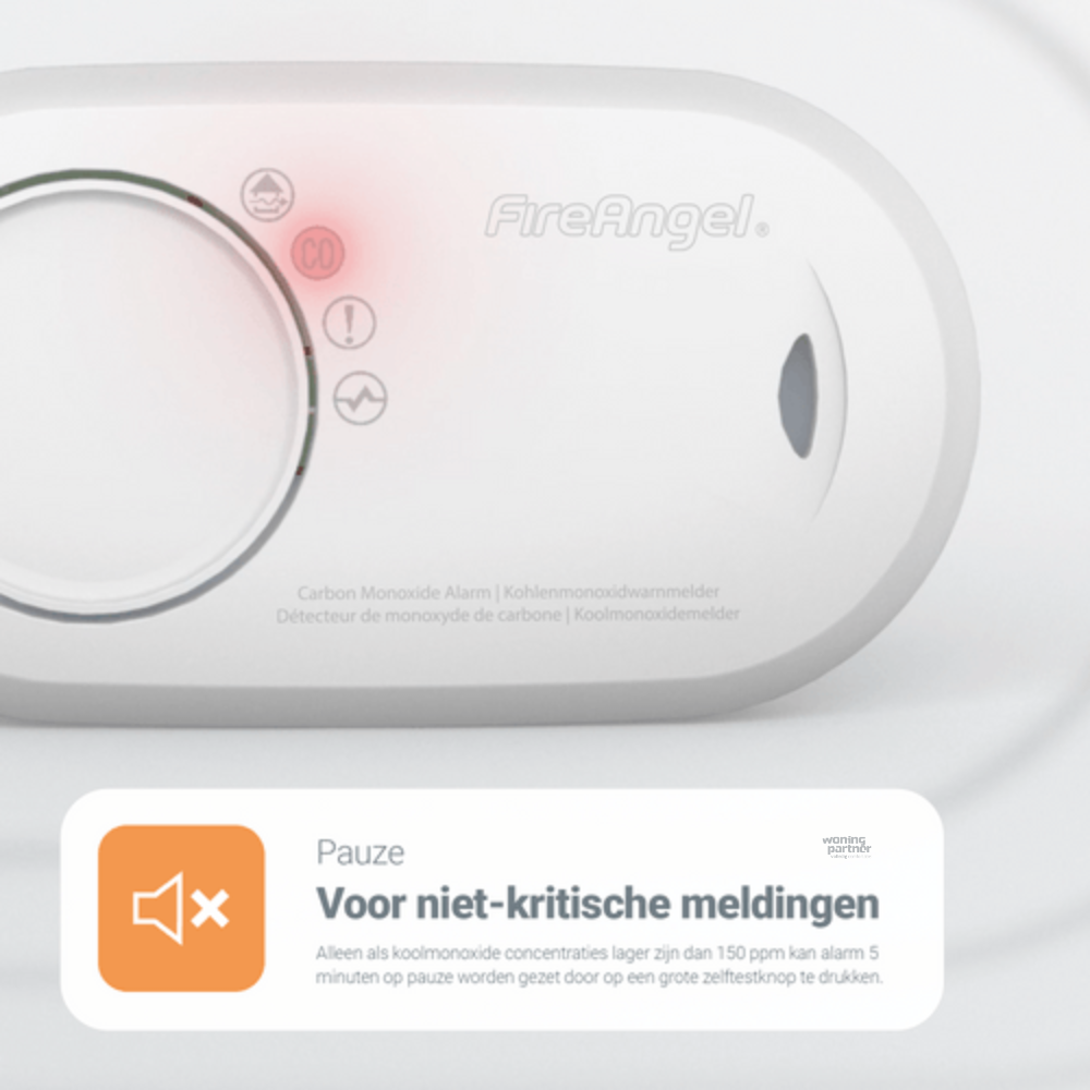 FireAngel FA3820-EUX koolmonoxidemelder 10 jaar met diagnose via kabel - Afbeelding 9