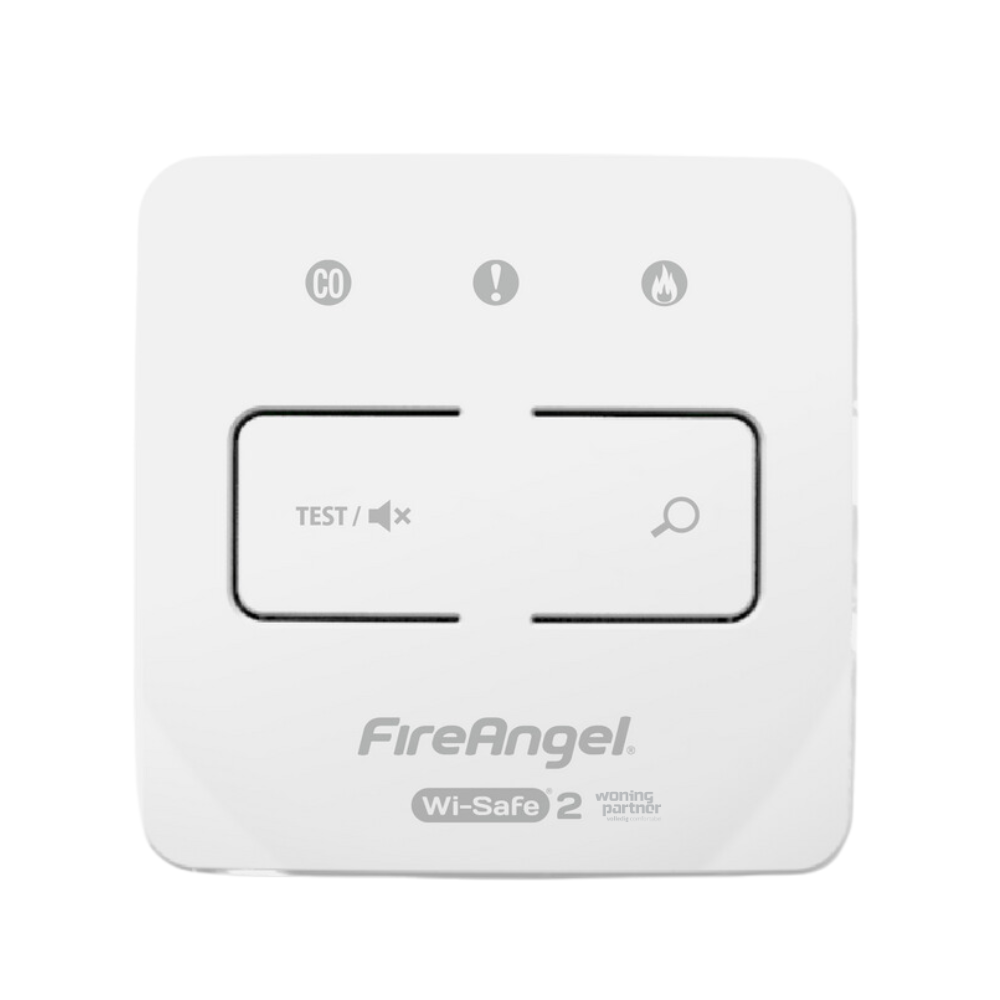 FireAngel WTSL-1EU controller module Wi-Safe 2 locatieschakelaar test- en pauzefunctie voor rook-, hitte- en koolmonoxidemelders