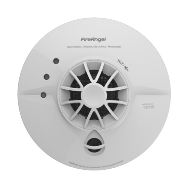 FireAngel HW1 EUT hittemelder 230 volt met 9 volt back up batterij koppelbaar voor woning keuken garage en schuur FireAngel HW1 EUT hittemelder 230 volt met 9 volt back up batterij koppelbaar voor woning keuken garage en schuur