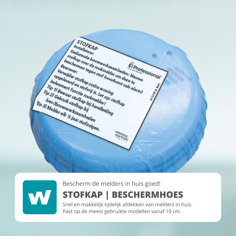 Universele beschermhoes stofhoes voor rookmelders voorkomt valse alarmen bij verbouwen schilderen of feestjes geschikt voor alle merken rookmelders vanaf 10 cm