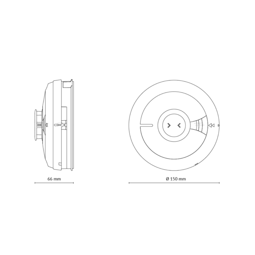 Ei Electronics Ei3014 hittemelder | 230 volt koppelbaar - Afbeelding 2