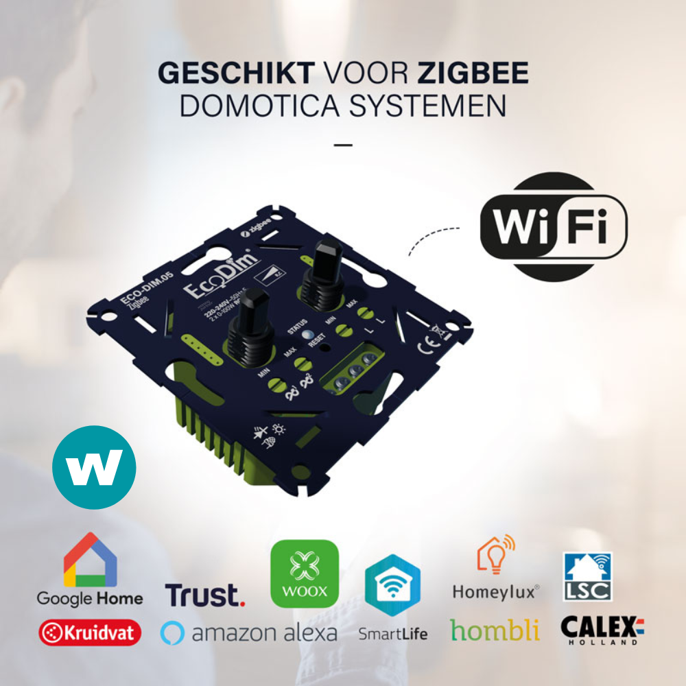Ecodim.05 WiFi LED-dimmer | Duo 2x0-100W fase afsnijding (RC) - Afbeelding 4