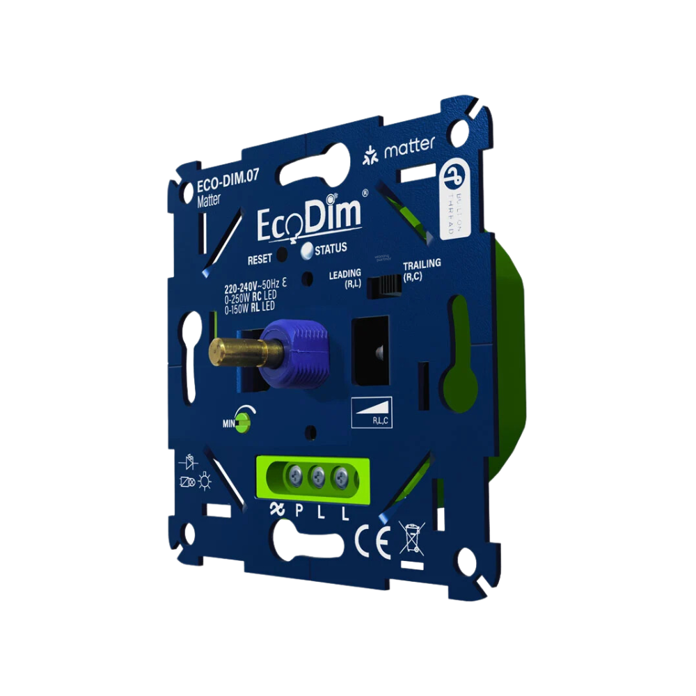 EcoDim.07 Led dimmer Matter druk/draai 0-250W RLC - Afbeelding 2