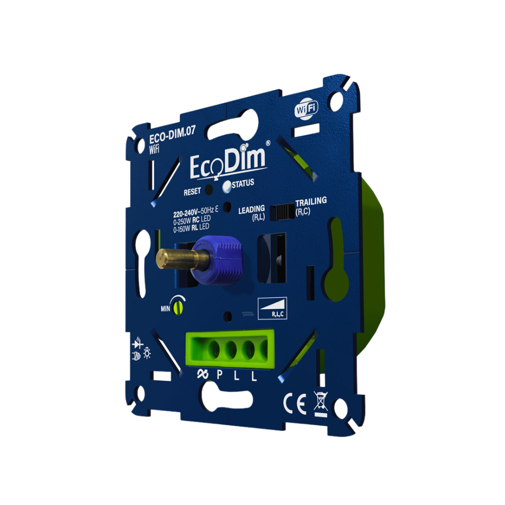 EcoDim.07 LED-dimmer WiFi druk/draai 0-250W - Afbeelding 2