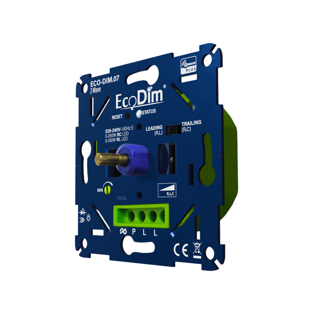 EcoDim.07 Z-Wave LED-dimmer druk/draai 0-250W (RLC) - Afbeelding 2