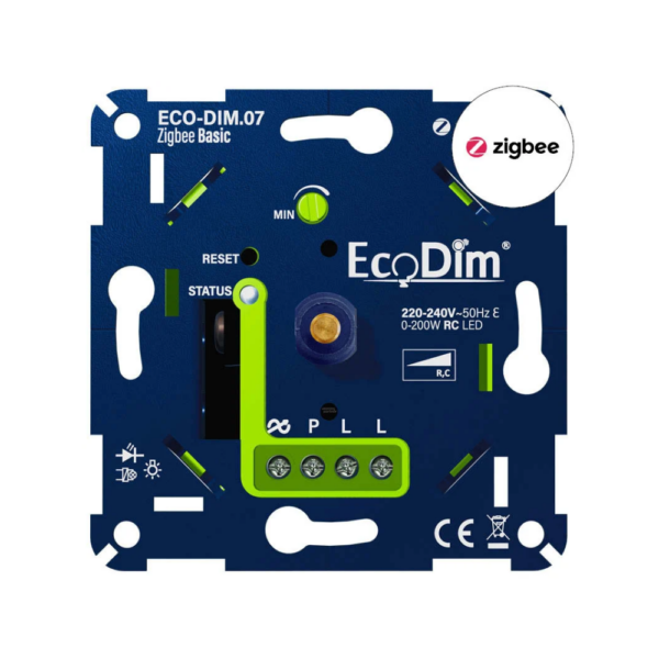 EcoDim.07 Led dimmer Zigbee Basic druk/draai 0-200W