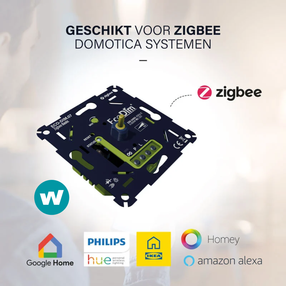 EcoDim.07 LED-dimmer Zigbee Basic druk/draai 0-200W - Afbeelding 5