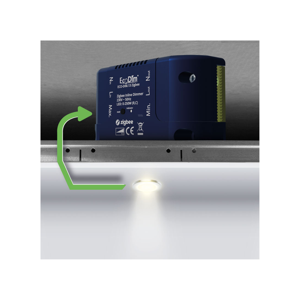 EcoDim.13 inline dimmer Zigbee 250W - Afbeelding 3