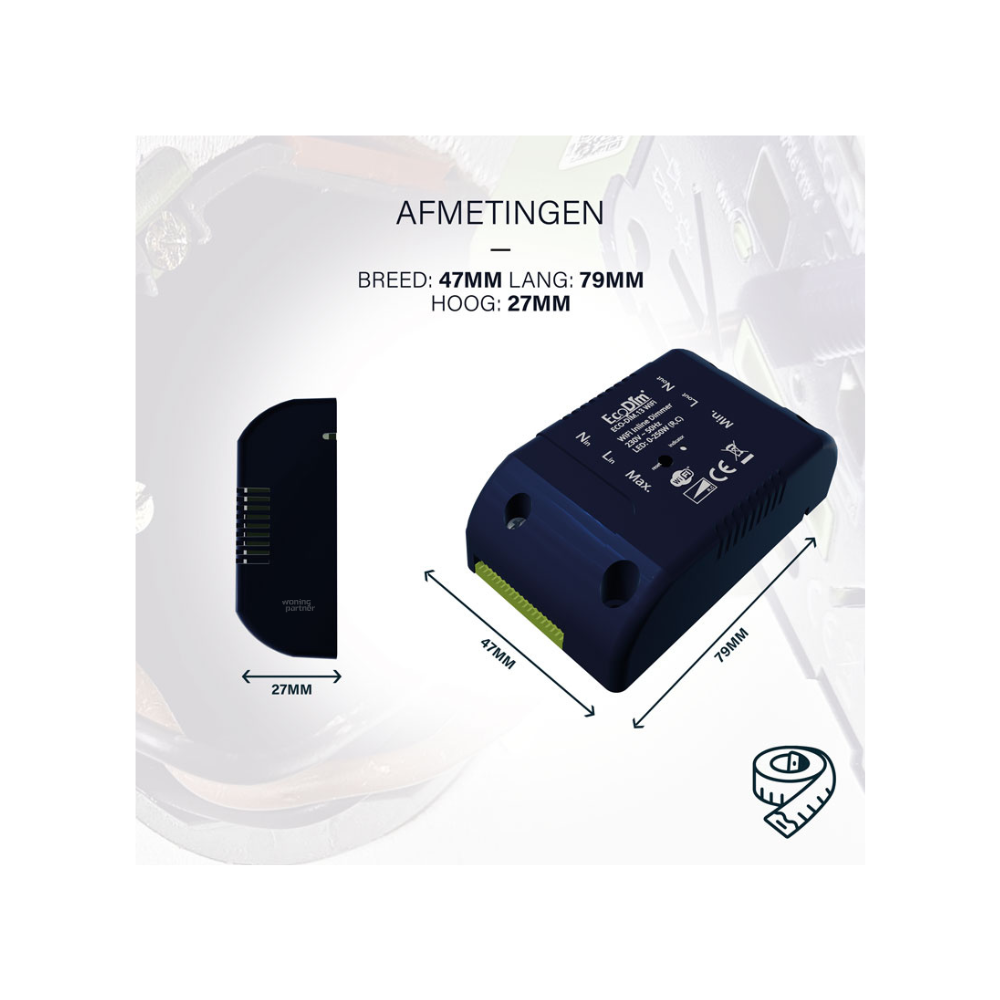 EcoDim.13 inline dimmer WiFi 250W - Afbeelding 6