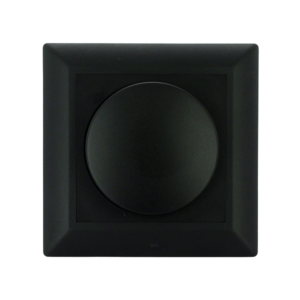 EcoDim ED-10002B Dimmerknop incl. centraalplaat en raamwerk zwart