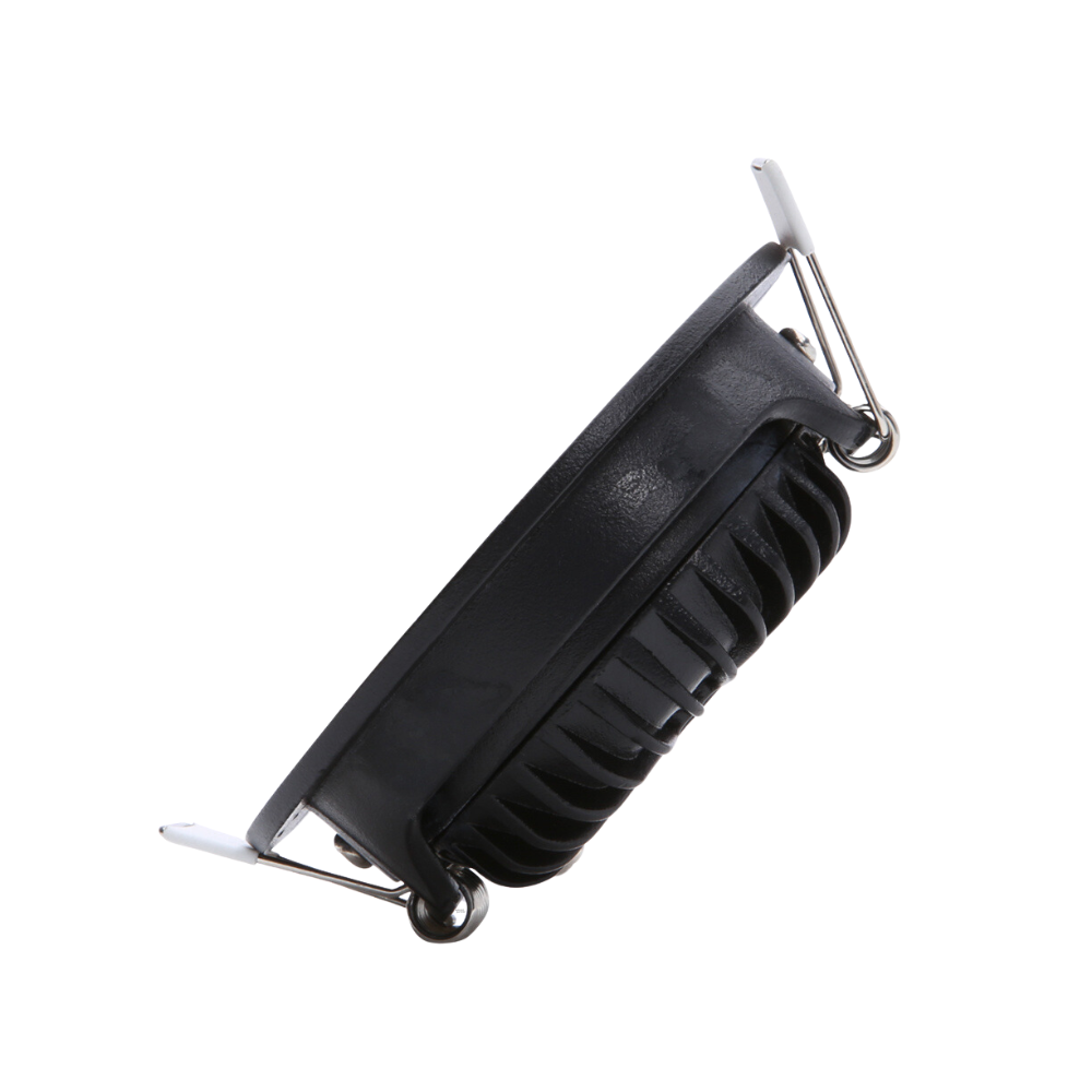 ED-10023 Led inbouwspot kleine inbouwdiepte IP54 dim to warm, rond, zwart, 75mm - Afbeelding 3