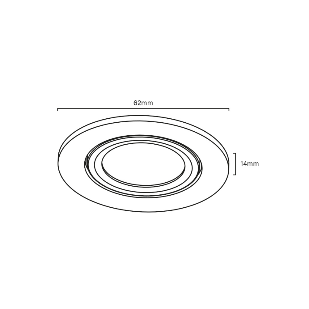 ED-10046 Led meubelspot kleine inbouwdiepte IP54 warm wit, rond, zwart, 55mm - Afbeelding 8