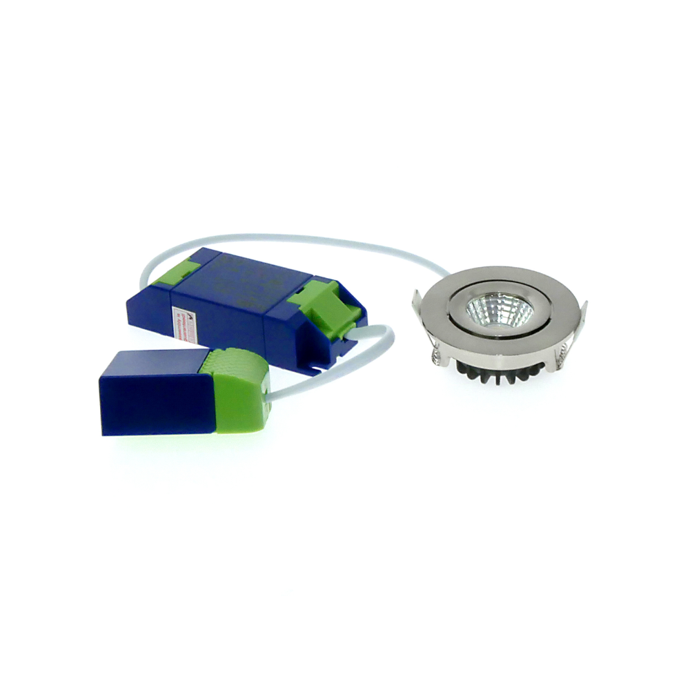 ED-10059 Led inbouwspot kleine inbouwdiepte IP54 dim to warm, rond, geb. nikkel, 55mm - Afbeelding 7