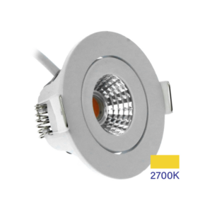 ED-10061 Led inbouwspot kleine inbouwdiepte IP54 warm wit, rond, wit, 55mm