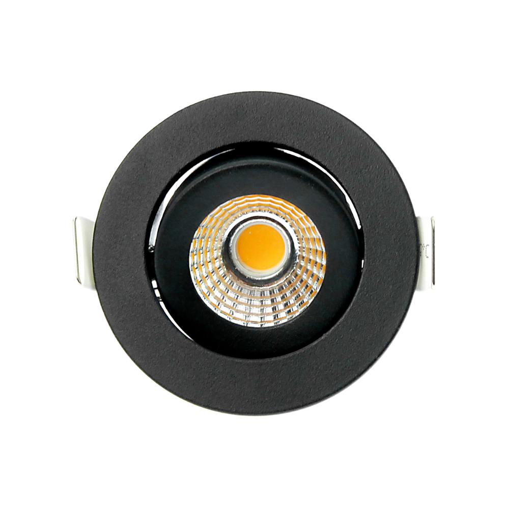 ED-10062 Led inbouwspot kleine inbouwdiepte IP54 warm wit, rond, zwart, 55mm - Afbeelding 5