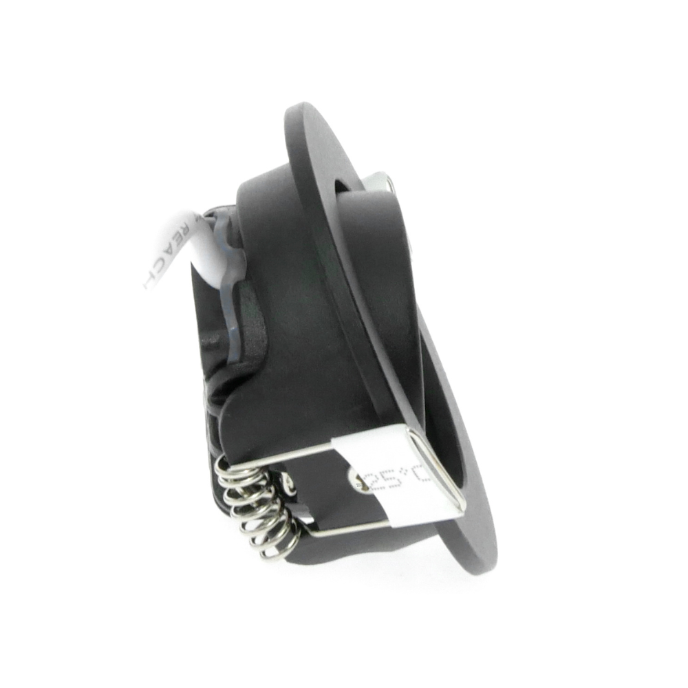 ED-10062 Led inbouwspot kleine inbouwdiepte IP54 warm wit, rond, zwart, 55mm - Afbeelding 7