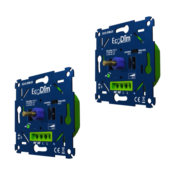 EcoDim.01 LED-dimmer 2-pack RC en RL dimtechniek