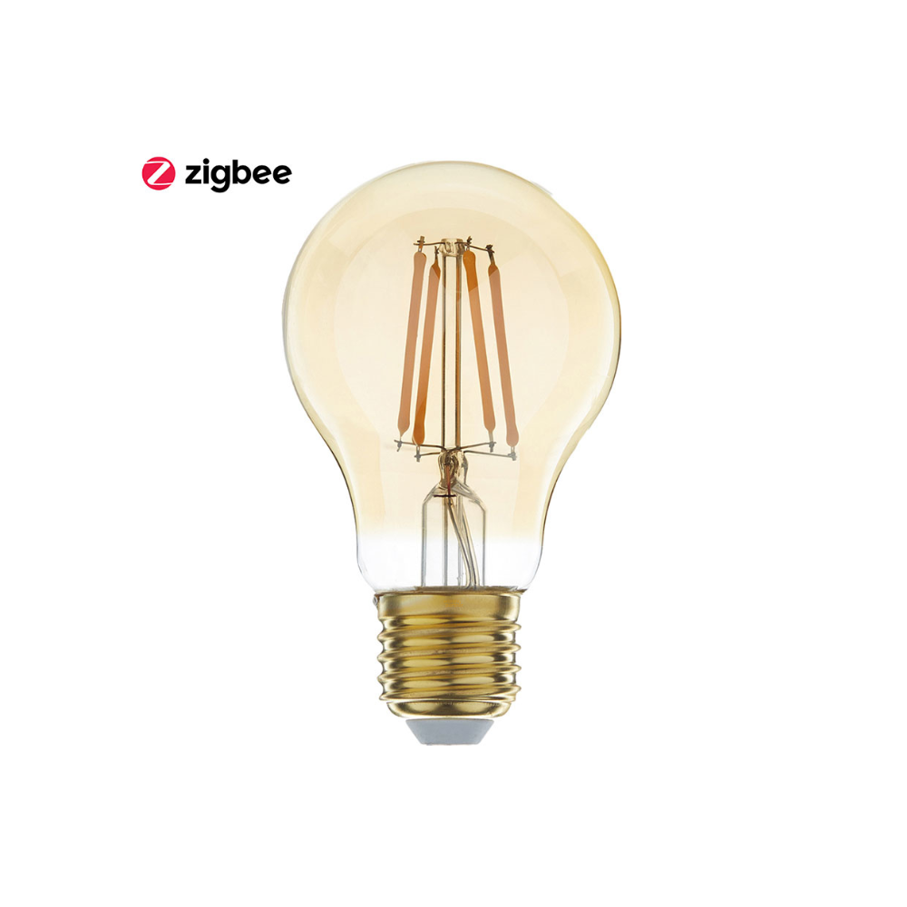 EcoDim ED-10040 Zigbee led filament lamp dimbaar E27, bulb A60, flame 2200K