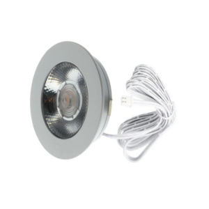 ED-10044 Led meubelspot kleine inbouwdiepte IP54 warm wit, rond, wit, 55mm
