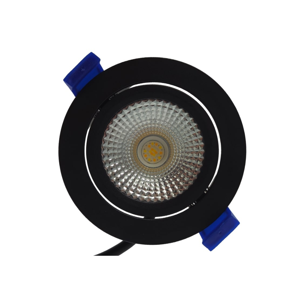 ED-10080 Zigbee led inbouwspot kleine inbouwdiepte IP54 RGB/2700K-6000K, rond, zwart, 75mm - Afbeelding 3