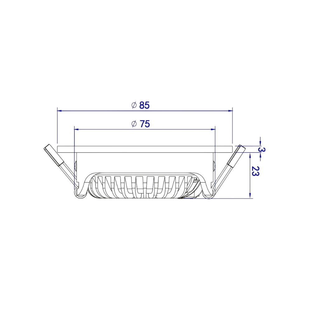 ED-10080 Zigbee led inbouwspot kleine inbouwdiepte IP54 RGB/2700K-6000K, rond, zwart, 75mm - Afbeelding 9