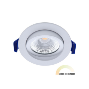 ED-10081 Led inbouwspot kleine inbouwdiepte IP54 2700K/3000K/4000K rond, wit, 75mm