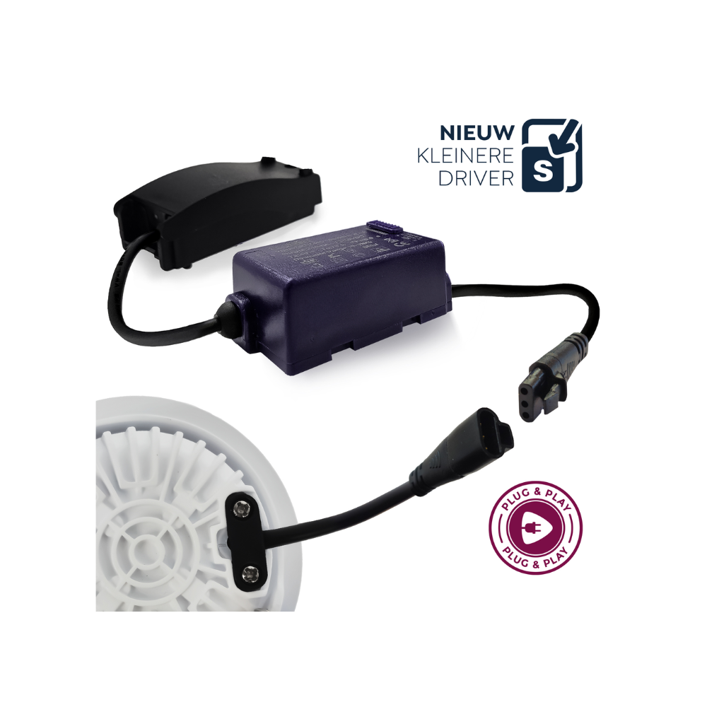 ED-10081 Led inbouwspot kleine inbouwdiepte IP54 2700K/3000K/4000K rond, wit, 75mm - Afbeelding 6