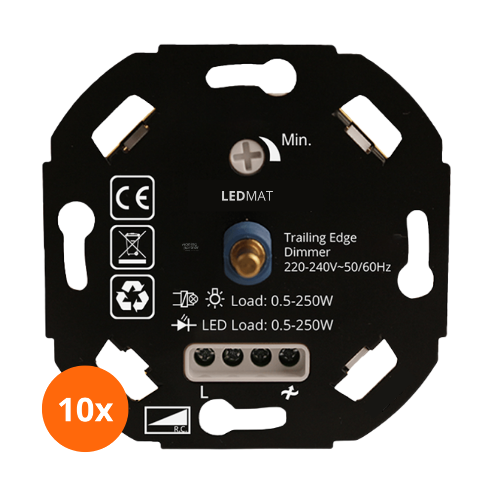 LED-dimmer universeel LEDMAT LD0610 | 0.5-250W | 10-pack - Afbeelding 2