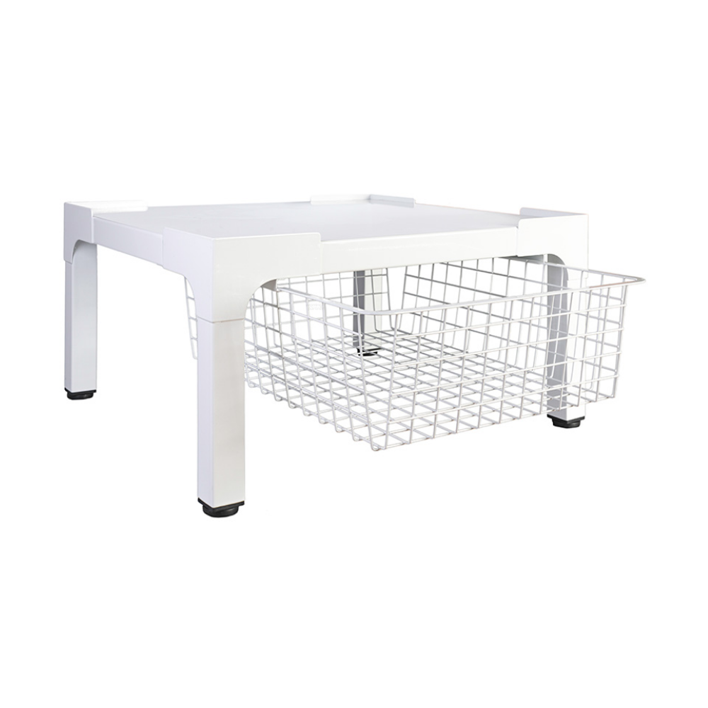 Nedco wasmachine/droger verhoger stevig met mand 'Heavy Bold' | 606.014.00 | wit - Afbeelding 2