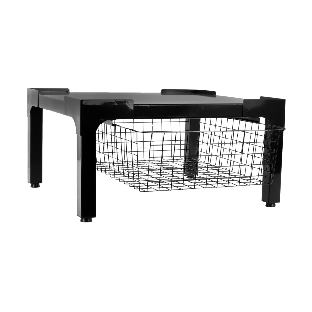 Nedco wasmachine/droger verhoger stevig met mand 'Heavy Bold' | 606.014.01 | zwart - Afbeelding 2