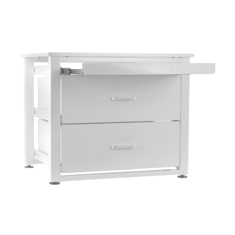 Nedco wasmachine/droger verhoger met 2 houten laden en open werkblad | 606.022.00 Nedco wasmachine/droger verhoger met 2 houten laden en open werkblad | 606.022.00