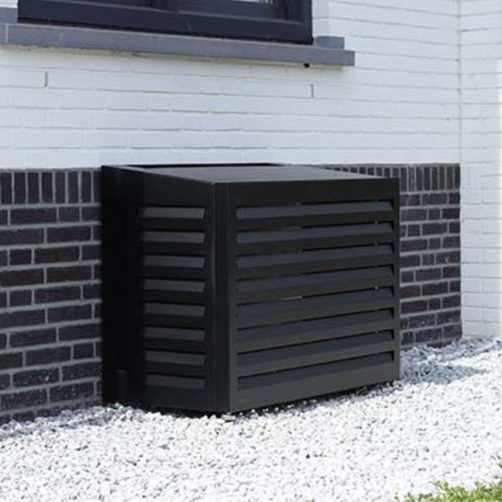 Nedco airco omkasting alles-in-1 model universeel | klein | mat zwart - Afbeelding 3