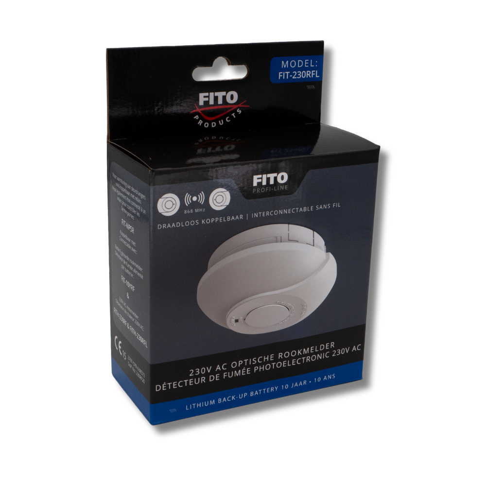 FIT-230RF Fito 230volt rookmelder | Draadloos koppelbaar - Afbeelding 8