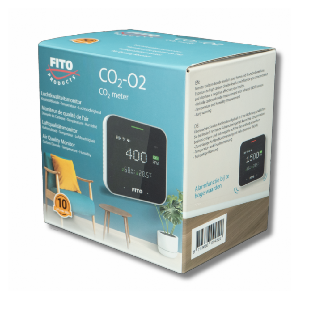 CO2-O2 Fito CO2 melder - Luchtkwaliteitsmeter - Afbeelding 6